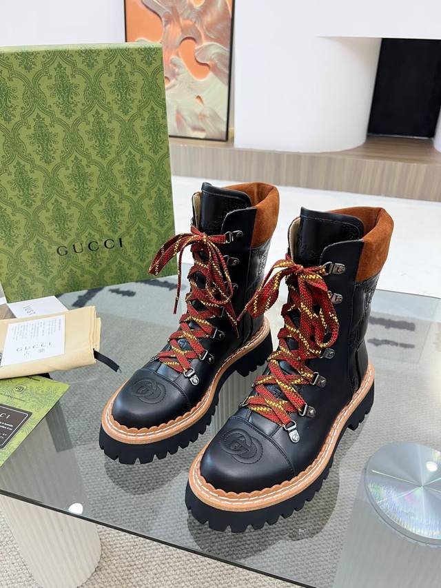 Factory Price: Yuan Autumn/Winter Gucci 8-Inch Ankle Boots, Original Mold, Doubl