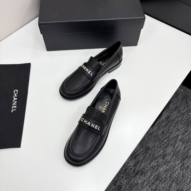 2025 Spring New Arrival Chanel Chanel Small Diamond Buckle Letter Logo Loafer Sl