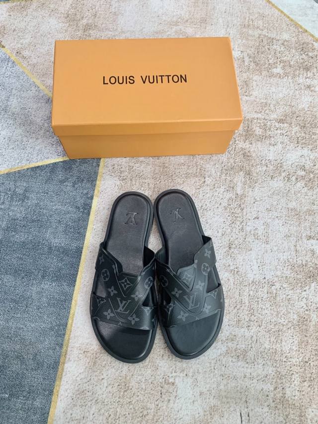 Men's Louis Vuitton 25Ss Beach Slippers Another Must-Have, Latest Top-Of-The-Lin