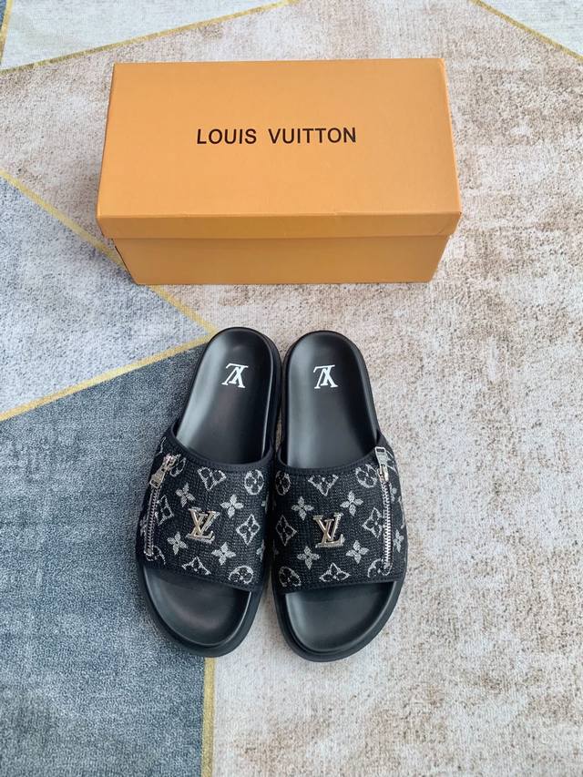 Lv Louis Vuitton 25Ss Spring/Summer New Arrival Slippers. Highlighting The Lates