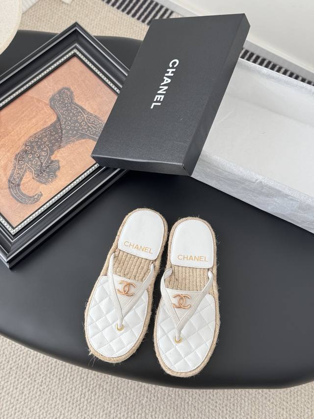 Chanel 25P New Diamond-Patterned Slippers Spring/Summer New Arrival, High-Qualit