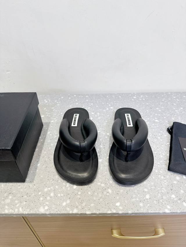 Jil Sander 25Ss Spring/Summer New Arrival Flat Toe-Post Sandals A Very Innovativ