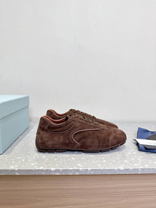Cowhide Prada 25Ss Spring/Summer New Arrival Training Shoes Casual Shoes, Meticu