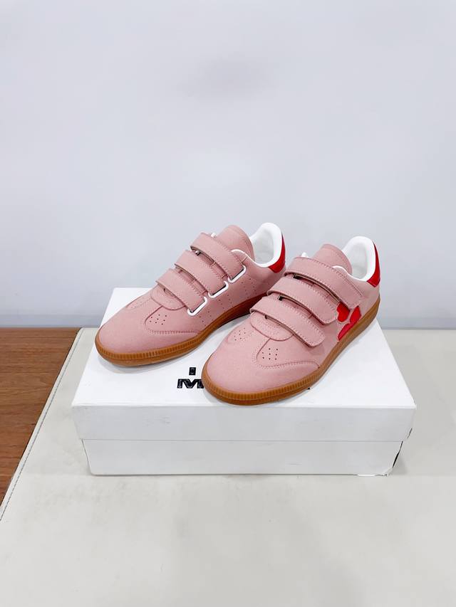 Miumi* 24Ss Autumn/Winter New Arrival Velcro Couple's Training Shoes Retro Casua
