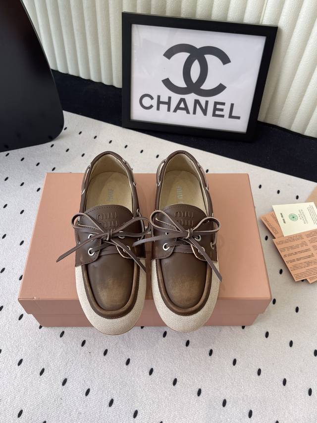 Miu Miu New Butterfly Bow Loafers High-Quality Version Available. Slip-On Design