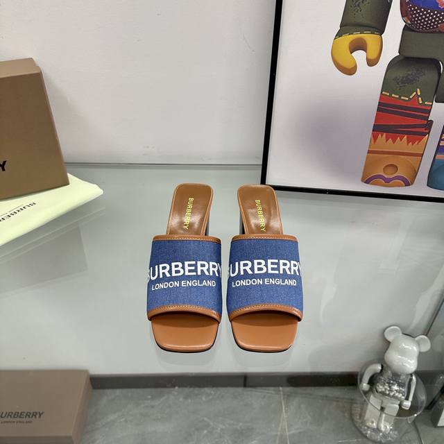 New Arrivals: Burberry Counter-Exclusive Chunky-Heeled Flat Slippers, Vulcanized