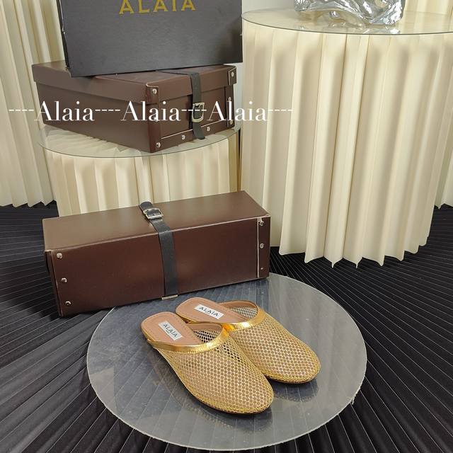 Alaia 2024 New Arrival Alaia French Ballet Flat Sandals Alaia's Hottest Flat Sho
