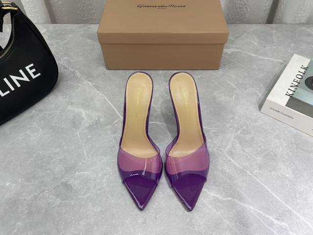 Factory: Exclusive Top-Tier Version Gianvito Rossi Pointed-Toe High-Heel Plastic
