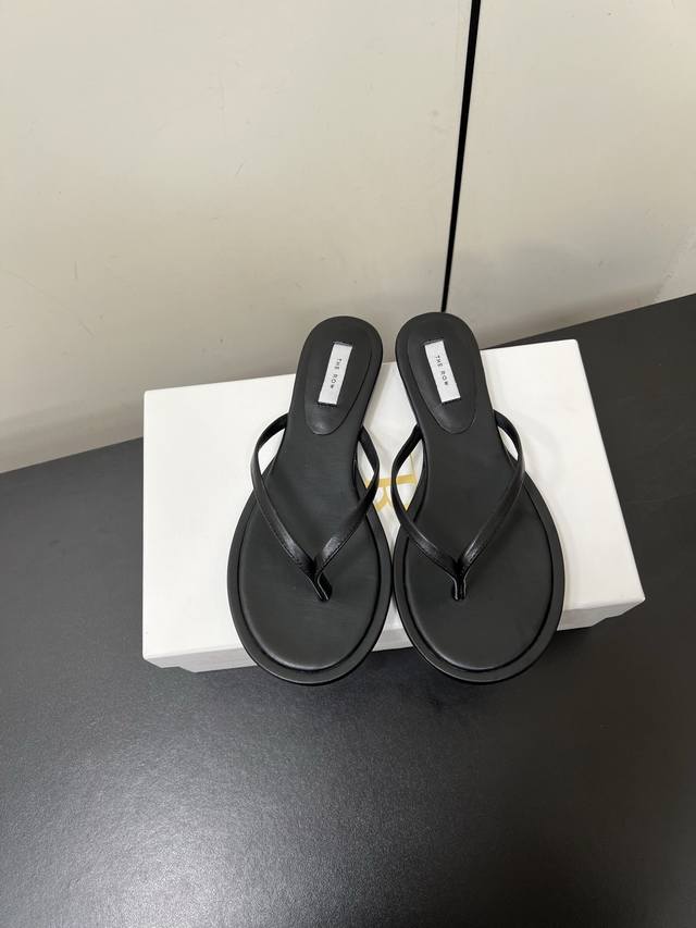 Therow 25Ss Spring/Summer New Arrival Retro French-Style Thong Sandals These Are