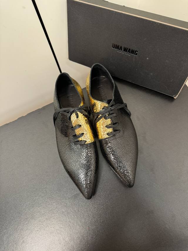 Umawang Classic Colors + 23 New Color Combinations Pointed-Toe Ethereal Lace-Up