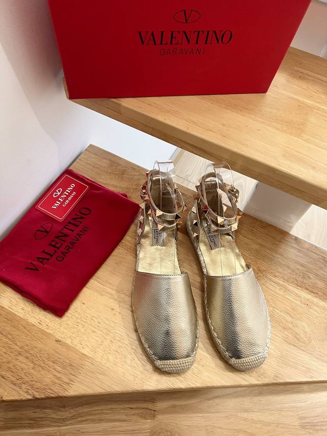 New Arrival Valentino Early Spring Paris Boutique Launch # Hollow Hemp Rope Sole