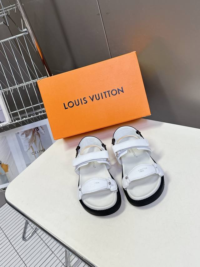 Lv Louis Vuitton Spring/Summer Latest Sandals, A Must-Have! High-End Quality! A