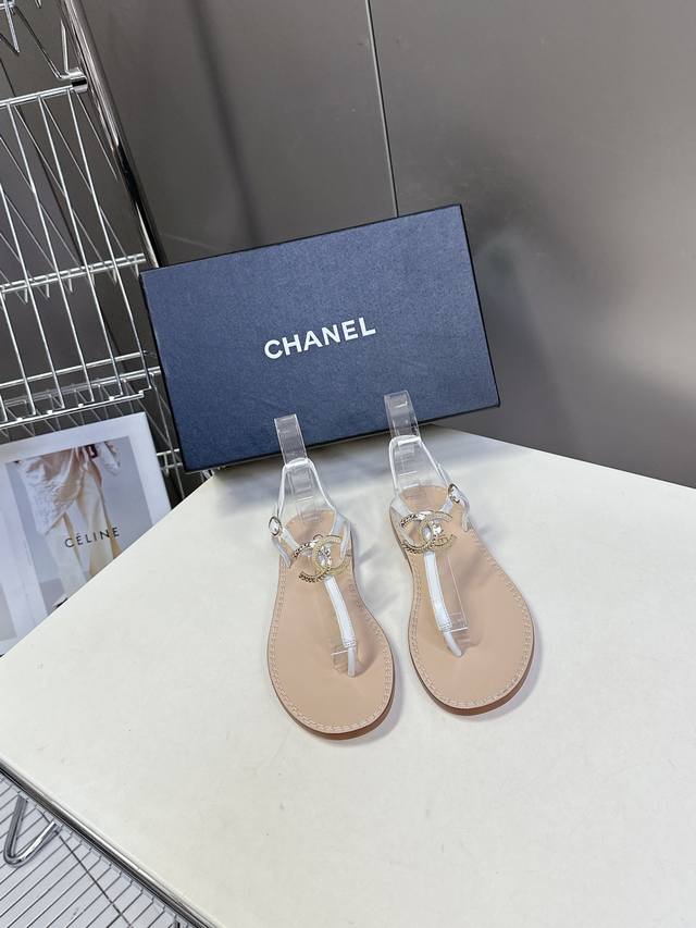 Chanel Summer New Arrival Thong Sandals Beach Essential. Endorsed By Numerous In