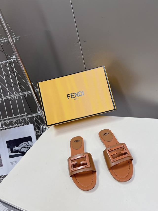 Fendi Classic F-Buckle Slippers, Cabinet Edition! Fendi Is Truly Releasing More