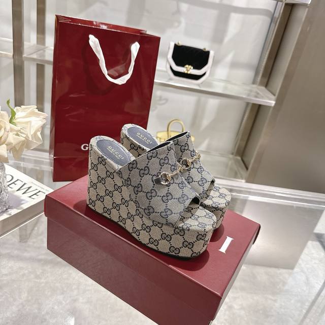 Women's Wedge Sandals With Horsebit Detail. The Iconic Horsebit And Delicate Dou