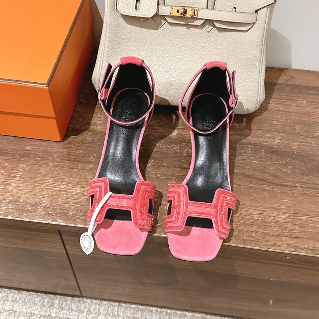 4Cm Set Of Images Factory Price P Hermes Herm S Joy 40 High-Heel Sandals Fashion