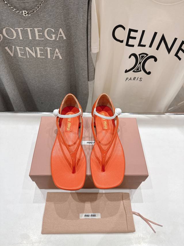 High-End Version Released Miu Miu* 2025 Ss Summer Runway New Arrival Small Calf