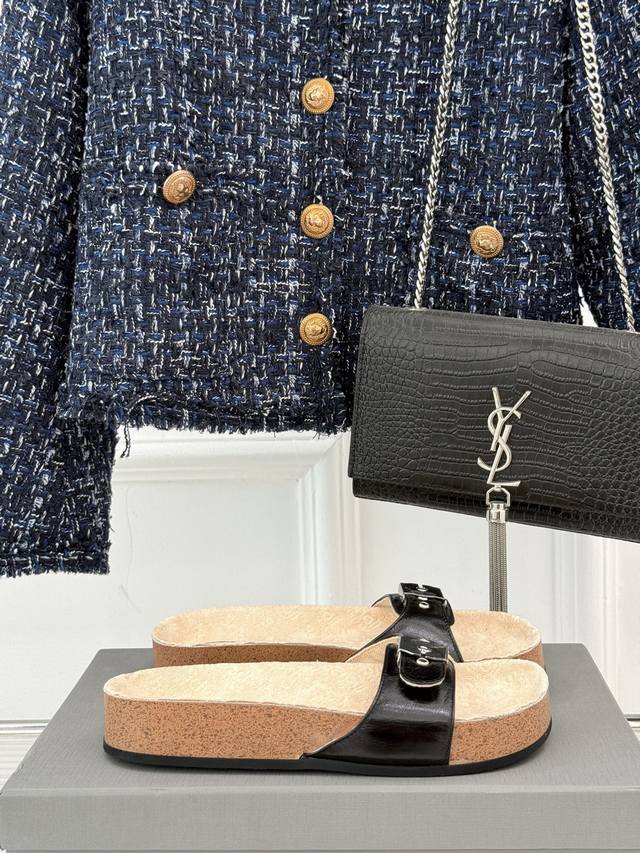 Factory Price Balenciaga Parisian X Scholl Collaboration Cork-Soled Birkenstock-