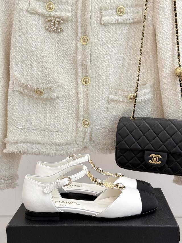 Factory Price Chane* | Chanel Classic Spring/Summer Double C Buckle T-Strap Mary