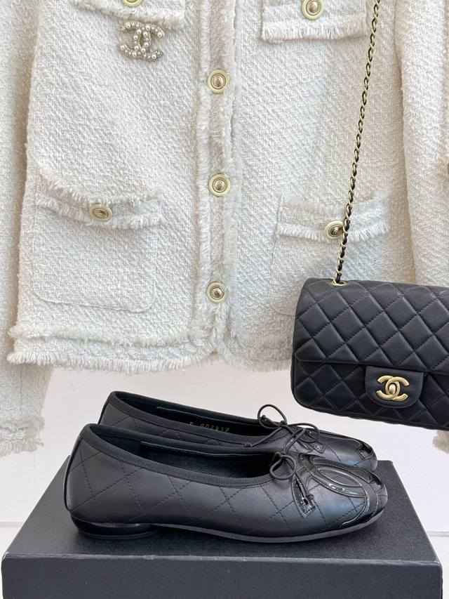 Factory Price Updated Version Chane* | Chanel Classic Double C Bow Ballet Flats
