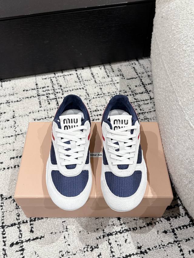 Men +10 Miu Miu 25 Spring/Summer New Arrival Gymnasium Series Suede Leather Lace