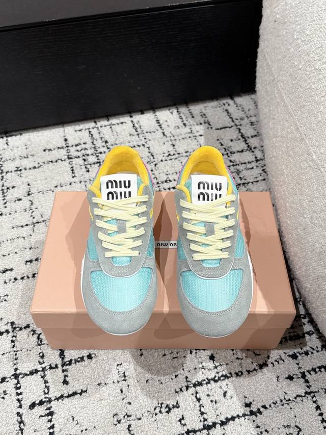 Men's +10 Miu Miu 25 Spring/Summer New Arrival Gymnasium Series Suede Leather La