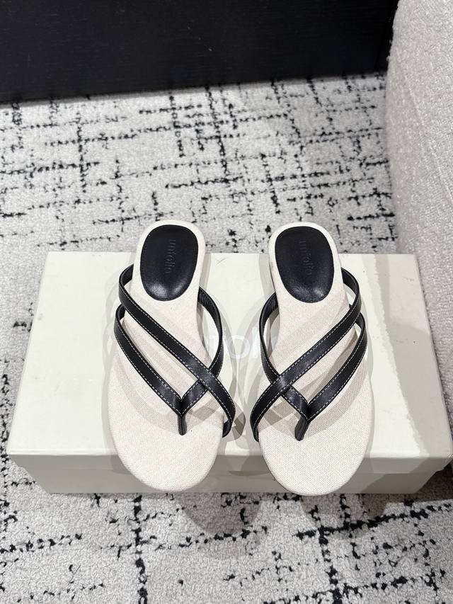 Unfolio Streetwear 25 Spring/Summer New Arrival Minimalist Lines, Flat Sole, Toe