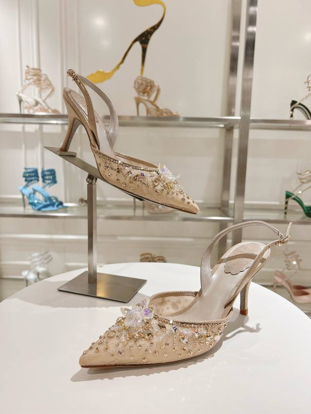 Top-Tier Version R C 2025S Heavy-Duty Rc Crystal Gem Silk-Heeled Shoe Series Upp