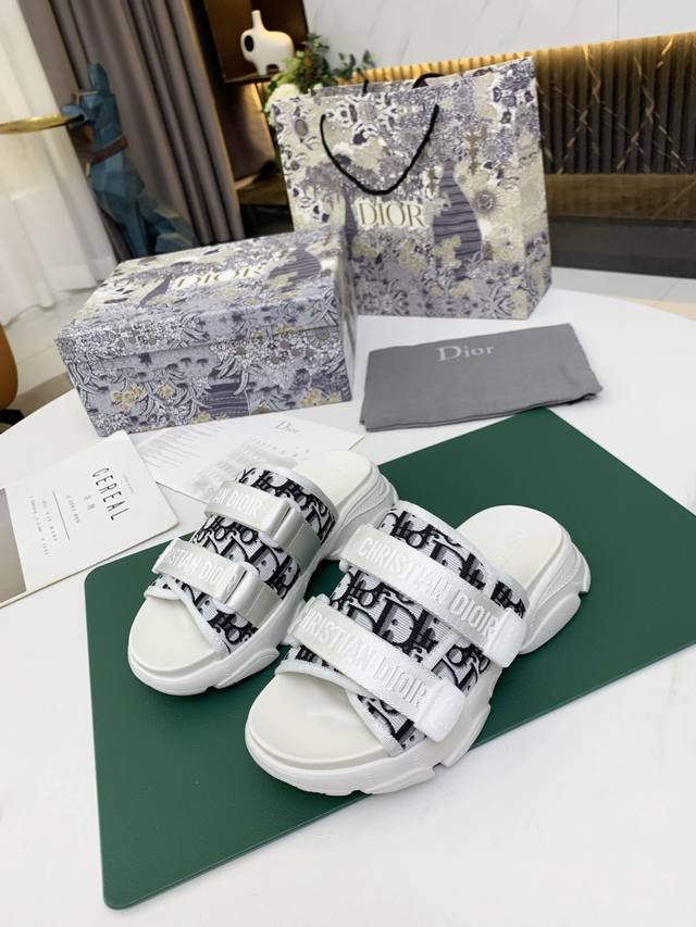 Factory Price P Dior High-End Version Slippers, New Classic Style, Premium Quali