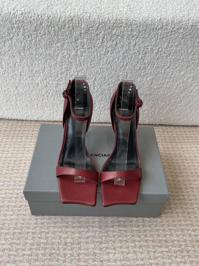 Balenciaga 25S Square-Toe High-Heel Sandals - Market-Leading Version, Absolutely