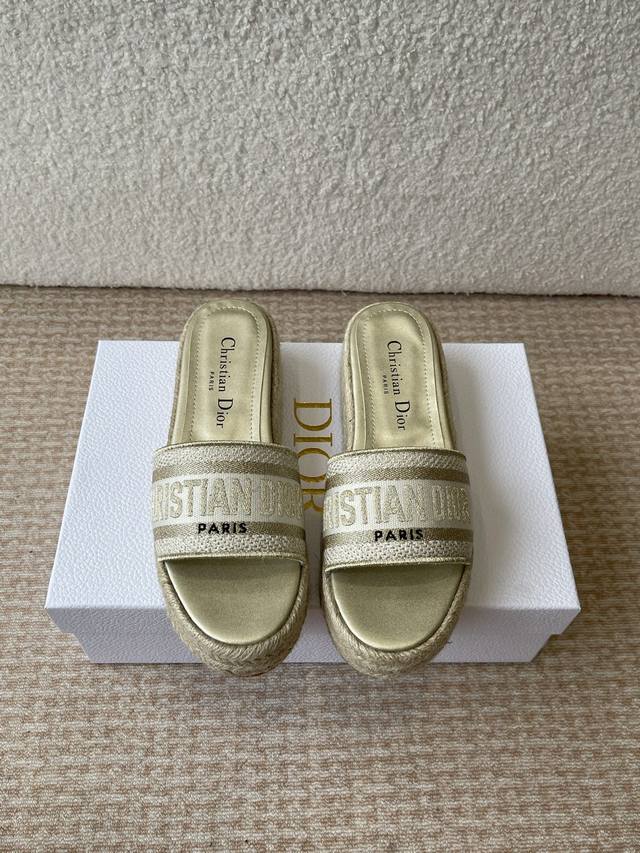 Dior 25Ss Spring/Summer New Arrival Ivieta Dway Fisherman-Style One-Strap Sandal
