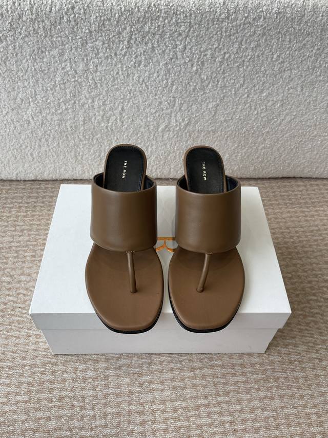 New Arrival From Dongguan 25Ss The Row High-Heel Thong Sandals At First Glance,