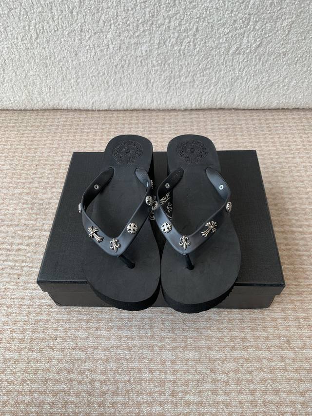 Chromehearts Cro Heart 25Ss This Summer's Most Popular Lazy Thick-Soled Slippers