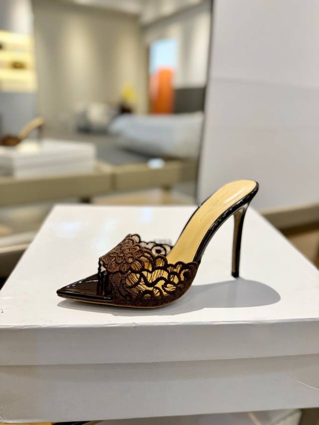 Price P: Gianvito Rossi Classic Pointed-Toe Embroidered High Heels, Its Appearan