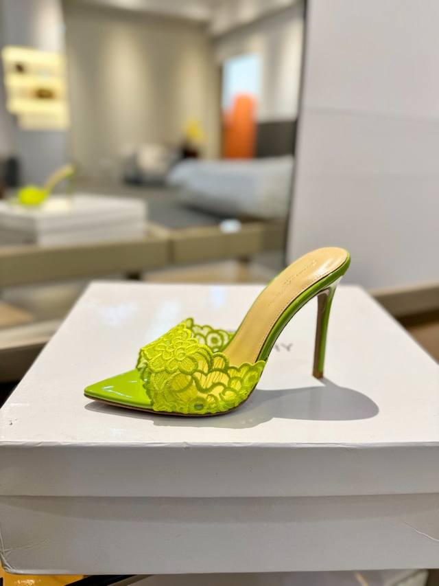 Price P: Gianvito Rossi Classic Pointed-Toe Embroidered High Heels, Its Appearan