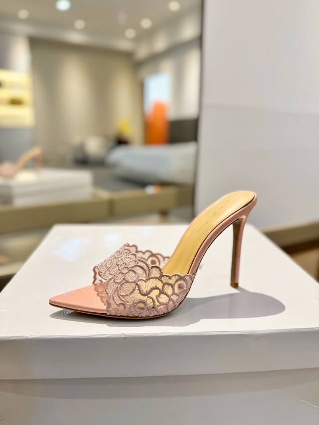 Price P: Gianvito Rossi Classic Pointed-Toe Embroidered High Heels, Its Appearan