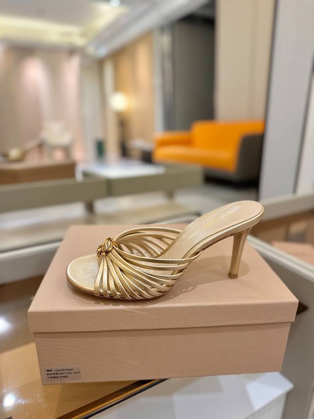 Price P: Gianvito Rossi 2025 New Sandals, Original Design, Top-Tier Version, Pre