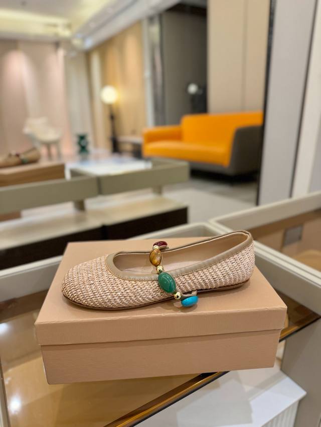 Price Gianvito Rossi 2025 Spring/Summer Collection Rossi Gr Ballet Flat Mary Jan
