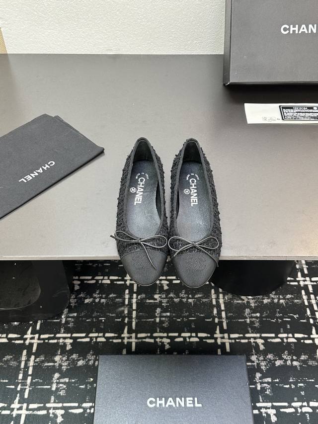 25Fw Early Spring New Colorway Chanel Mini Butterfly Bow Ballet Flats. Trust Me,