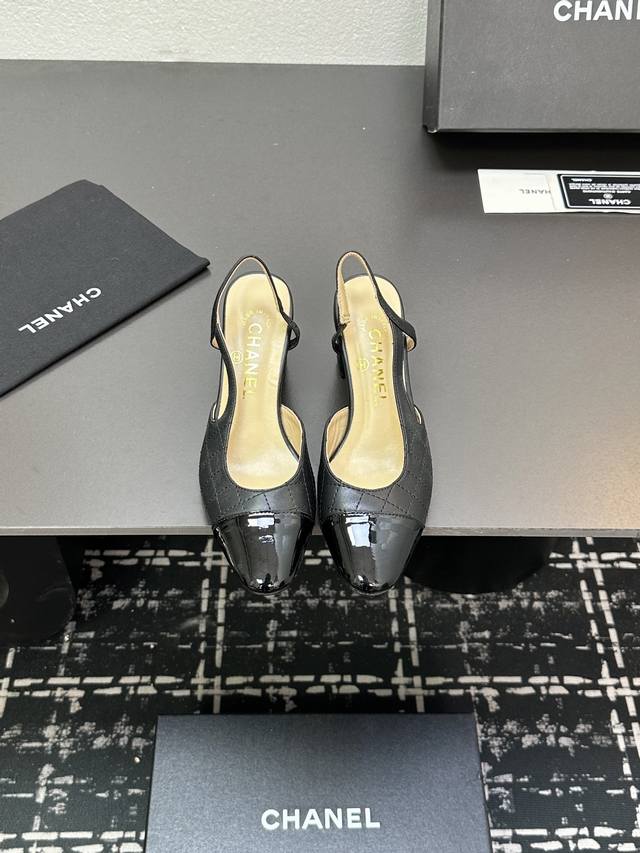 Chanel Authentic Grade Cha's Most Valuable Classic Style Chunky Heel Square Toe