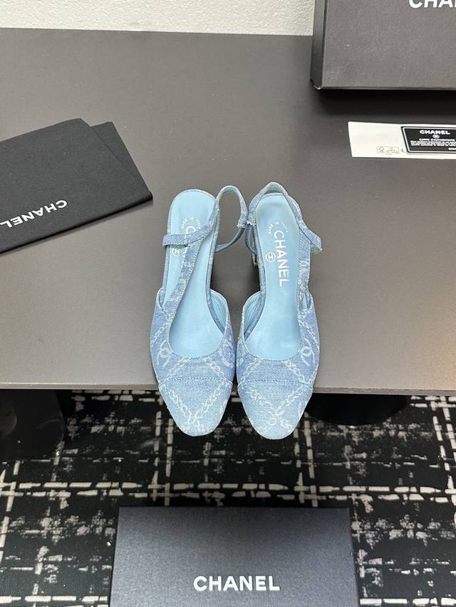 Chanel+L Classic Slingback Chanel-Style Open-Back Sandals As Coco Chanel Once Sa