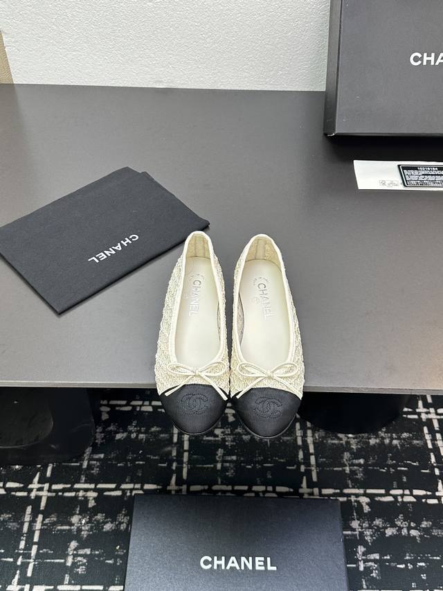 25Fw Early Spring New Colorway Chanel Mini Bow Ballet Flat Shoes. Trust Me, Thes