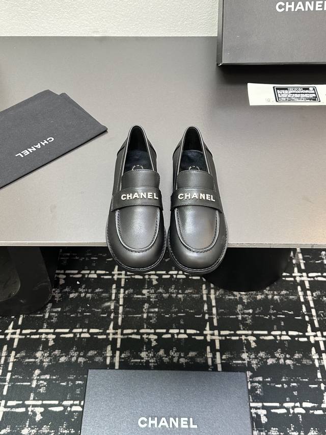 P Half-Slip-On Single Shoes 2025 Spring New Arrival Chanel Small Diamond Buckle