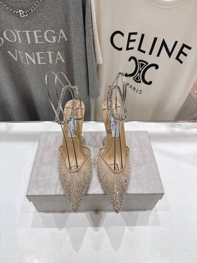 High-Heeled Sandals With Original Last, Perfect Lines, Simple And Elegant Design