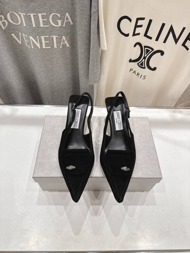 High-Heeled Sandals With Pointed Toes, Original Last, Perfect Lines, Simple And