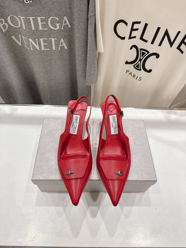 High-Heeled Sandals With Pointed Toes, Original Last, Perfect Lines, Simple And
