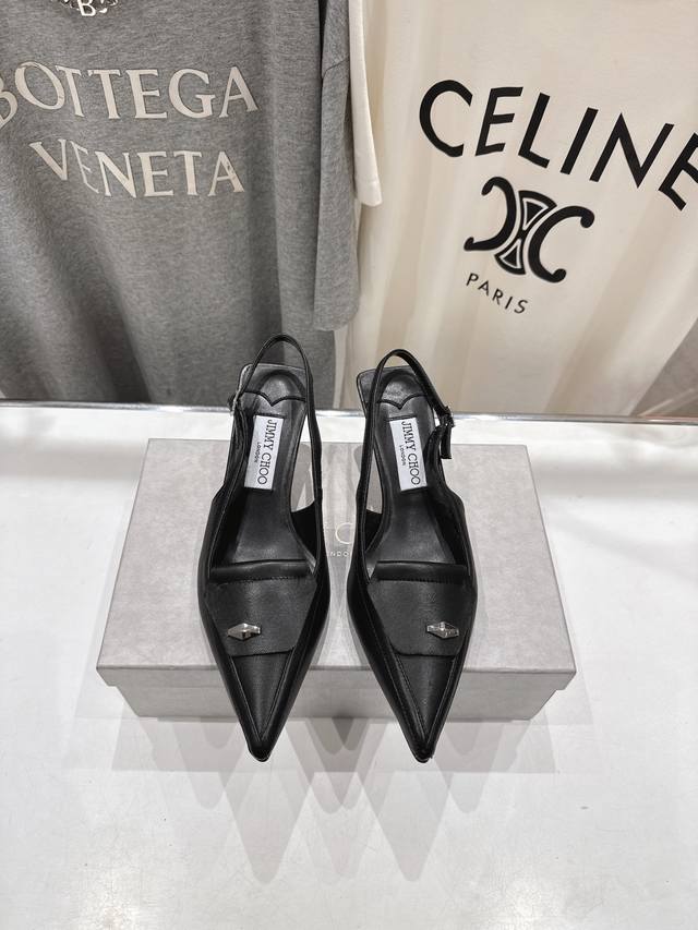 High-Heeled Sandals With A Pointed Toe, Perfect Lines, And A Sleek Design That E