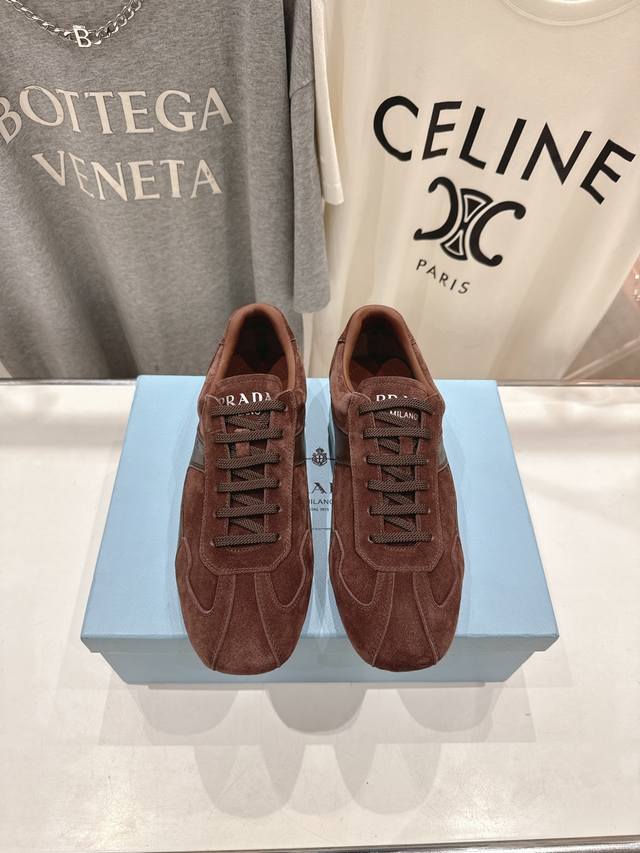 High-End Version, Couple's Edition. Prada*Prada P-Line 25Ssfw New Style Lace-Up