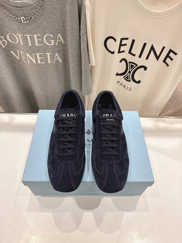 High-End Version, Couple's Edition. Prada*Prada 25Ssfw New Style Lace-Up Couple'