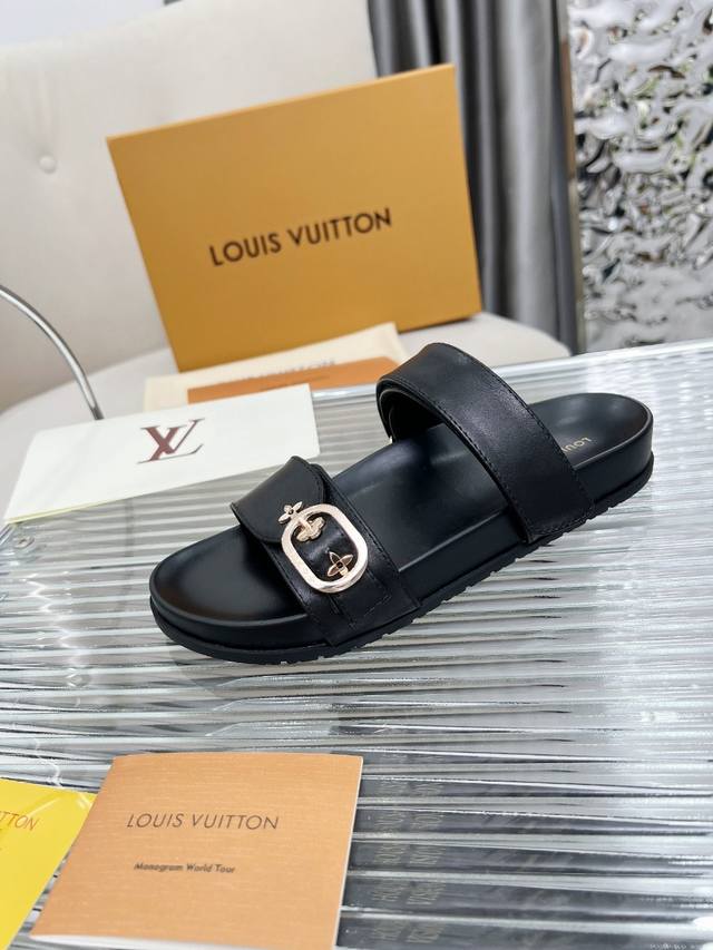 Louis Vuitton New Slippers Are Now Available. 1:1 High-End Customization, Outshi